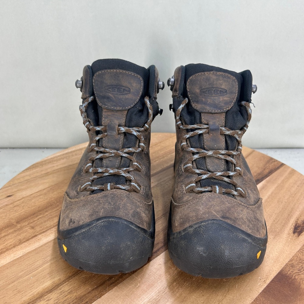 KEEN Targhee II Mid Waterproof Hiking Boots Womens 7 Brown Leather 1007954 - Picture 3 of 9